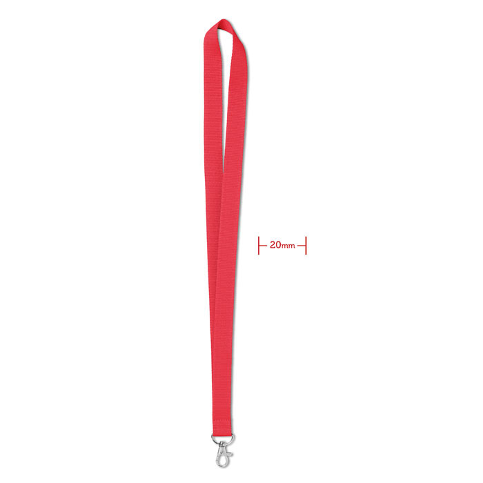 Simple lany nyakpánt, 20 mm - piros<br><small>MI-MO9058-05</small>