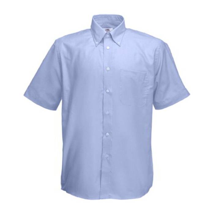 SHORT SLEEVE OXFORD SHIRT - Oxford Blue<br><small>EA-F121910</small>