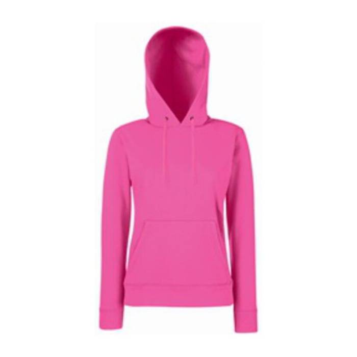 LADY-FIT HOODED SWEAT - Fuchsia<br><small>EA-F812813</small>