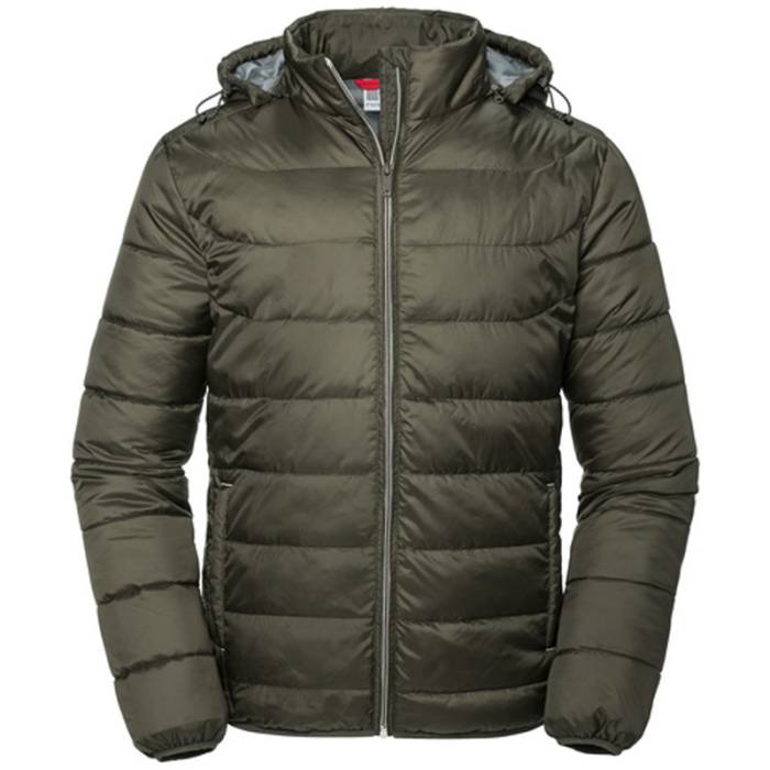 Russell Men’s Hooded Nano Jacket - Dark Olive<br><small>EA-JZ440M.41.2</small>