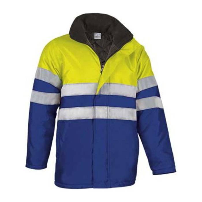 TRAFFIC kabát - Neon Yellow-Bluish Blue<br><small>EA-PKVATRAAZ21</small>