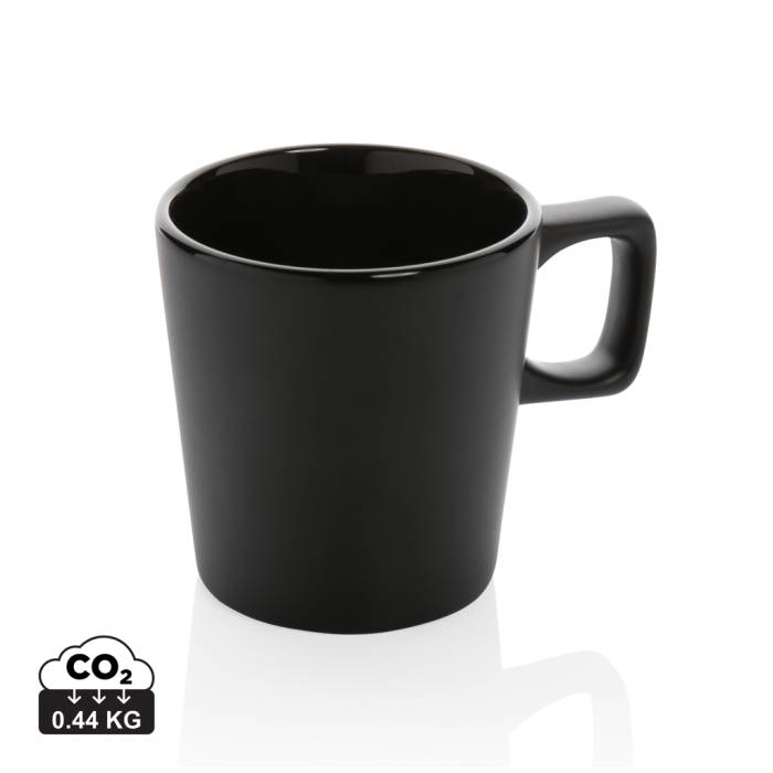 Modern kerámia kávésbögre 300 ml - fekete<br><small>XI-P434.051</small>