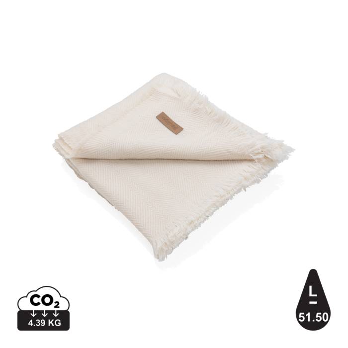 Ukiyo Aware™ Polylana® szőtt takaró 130x150 cm - off white<br><small>XI-P459.100</small>