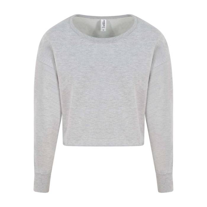 WOMEN`S CROPPED SWEAT - Heather Grey, #A2AAAD<br><small>UT-awjh035hgr-s</small>