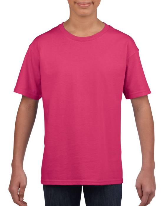 SOFTSTYLE® YOUTH T-SHIRT - Heliconia, #DB3E79<br><small>UT-giB64000he-m</small>
