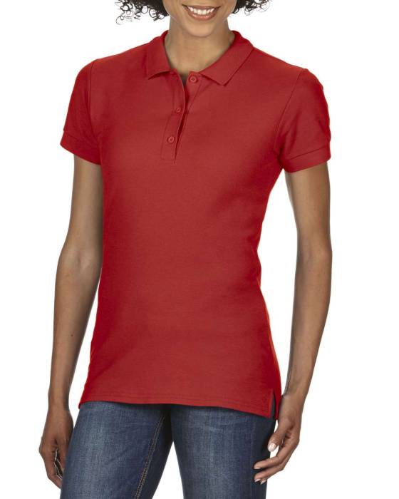 PREMIUM COTTON® LADIES` DOUBLE PIQUÉ POLO - Red, #B1302A<br><small>UT-giL85800re-2xl</small>