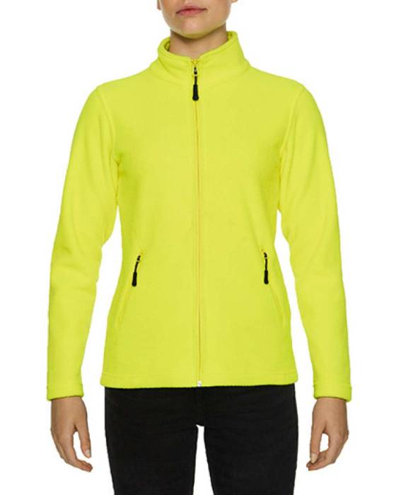 HAMMER LADIES MICRO-FLEECE JACKET - Safety Green, #C6D219<br><small>UT-gilpf800sfg-s</small>