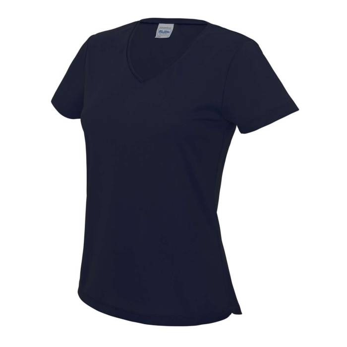 V NECK WOMEN`S COOL T - French Navy, #081F2C<br><small>UT-jc006fnv-xs</small>