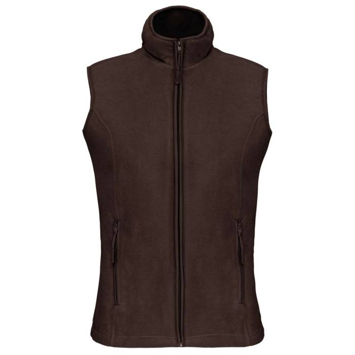 MELODIE - LADIES` MICROFLEECE GILET - Chocolate, #423132<br><small>UT-ka906co-m</small>