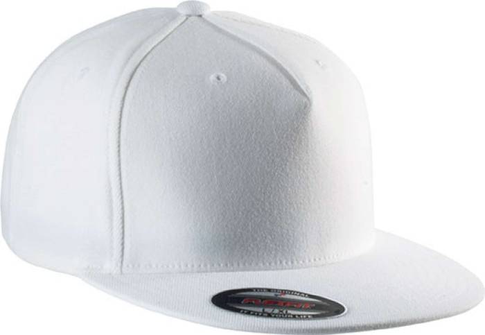 FLEXFIT® CAP - 5 PANELS - White, #FFFFFF<br><small>UT-kp908wh-s/m</small>