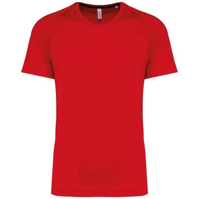 MEN`S RECYCLED ROUND NECK SPORTS T-SHIRT - Red, #DA0043<br><small>UT-pa4012re-3xl</small>
