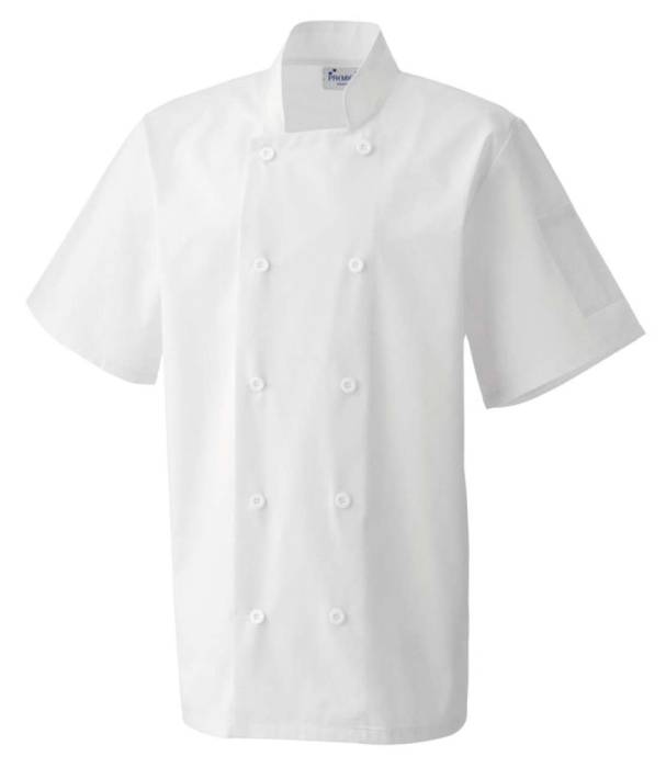 SHORT SLEEVE CHEF`S JACKET - White, #FFFFFF<br><small>UT-pr656wh-2xl</small>