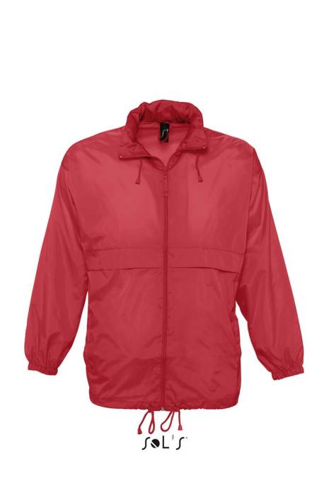 SOL`S SURF - UNISEX WATER REPELLENT WINDBREAKER - Red, #BB0020<br><small>UT-so32000re-xs</small>