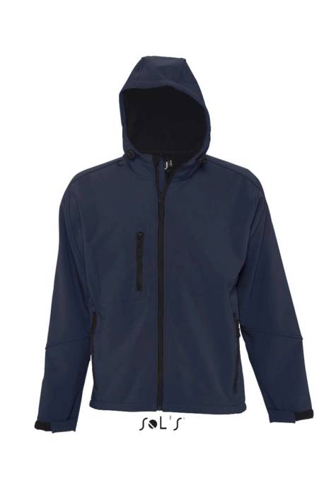 SOL`S REPLAY MEN - HOODED SOFTSHELL - French Navy, #092A3C<br><small>UT-so46602fn-3xl</small>
